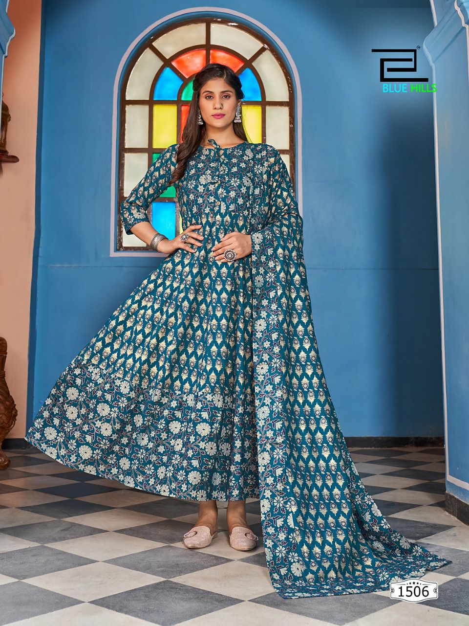 Blue Hills Manika Mage Hithe 15 Festive Wear Wholesale Anarkali Kurti With Dupatta